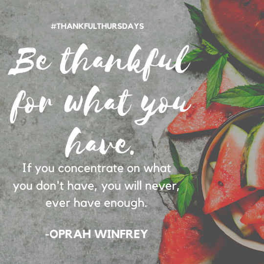 Be thankful for what you havepng